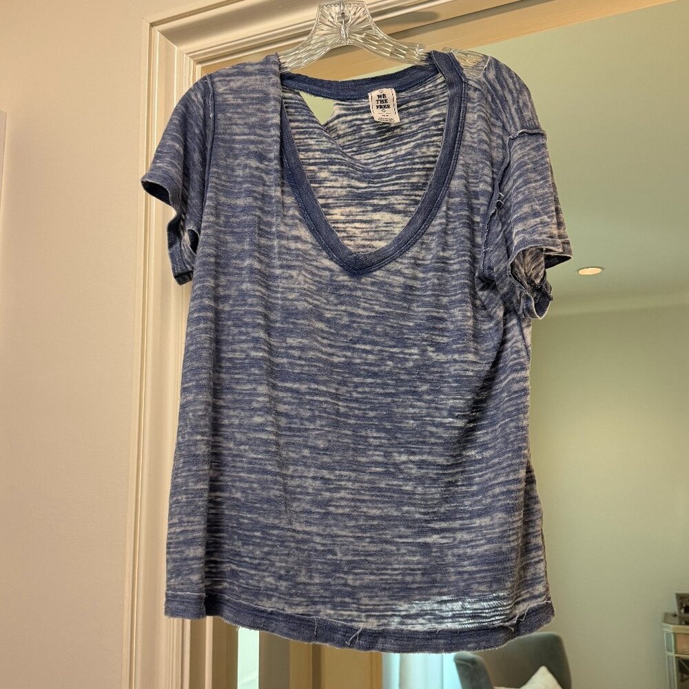 Free People We the Free Distressed T Shirt